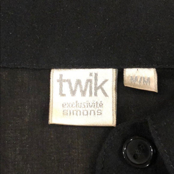 Twik Black Sheer Tank with Rose Gold Sparkles - Picture 4 of 6